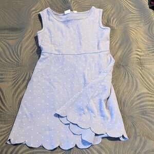 GAP periwinkle  Kids Dress with White Polka Dots